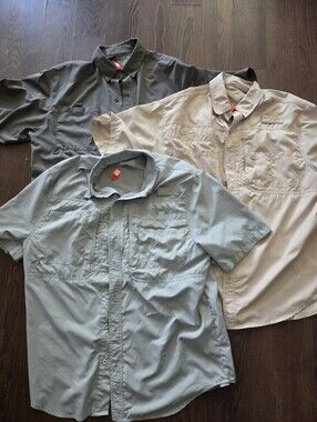 Reel Legends  Men’s Medium Short Sleeve Fishing Shirt - Performance Outdoor Wear